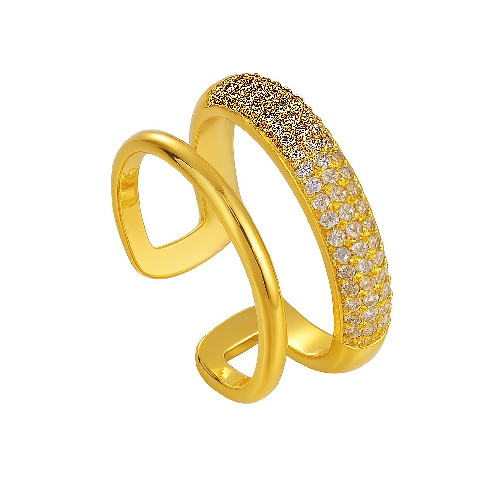 08 - Duo Crystal Ring